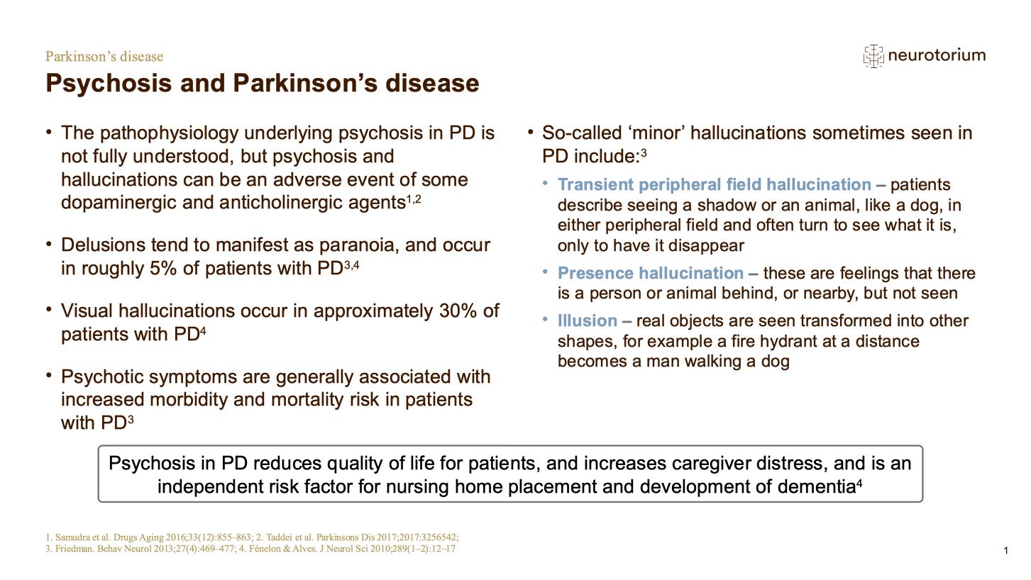 Parkinsons Disease – Non-Motor Symptom Complex and Comorbidities – slide 18
